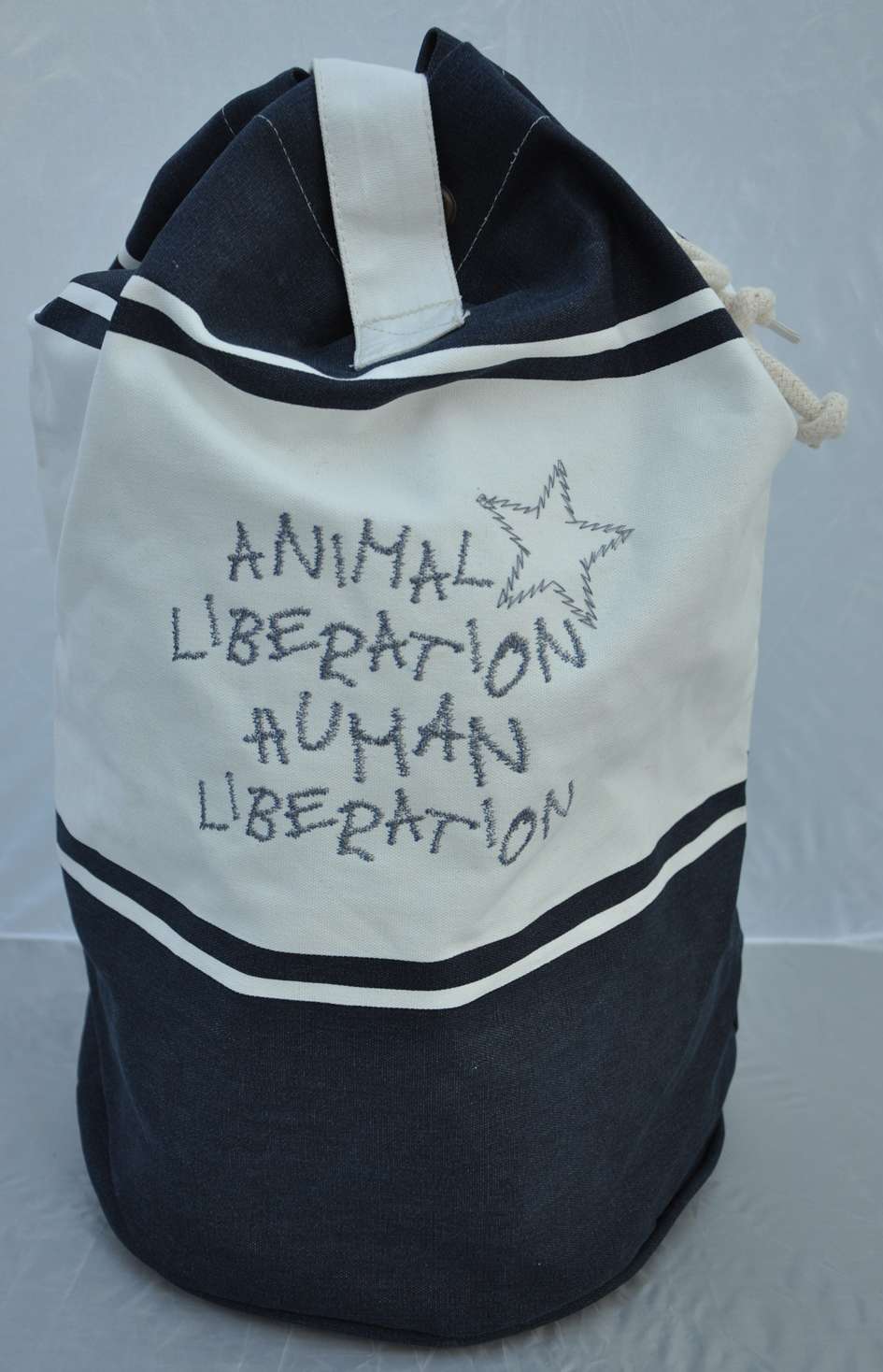 Seesack Animal Liberation Human Liberation bestickt Seesäcke Taschen